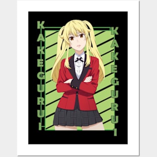 Mary Saotome Kakegurui Kakegurui Twin Color Stripe Posters and Art